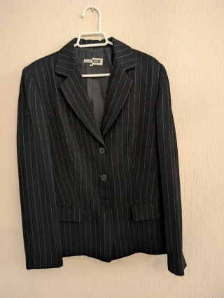 Chaqueta VESTIRIA rayas plata