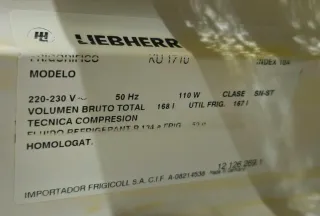 Frigorífico Liebherr bajo encimera