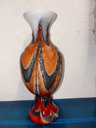 Vaso Carlo Moretti Vetro Arancio Rosso