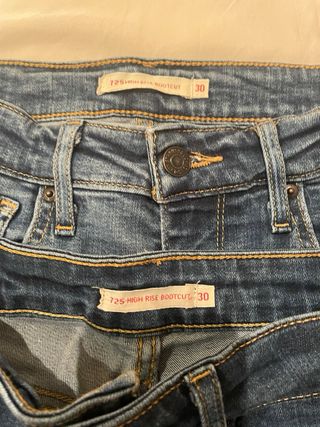 Levi's Mujer 724, 725 Jeans Azules