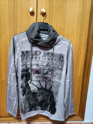 Camiseta Salsa Talla M Cuello Alto Estampada