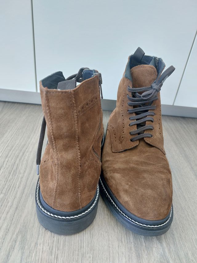 T42 Botas Zara Marrones Piel