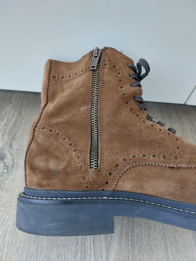T42 Botas Zara Marrones Piel