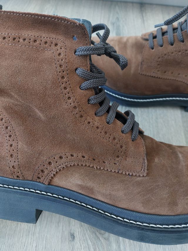T42 Botas Zara Marrones Piel