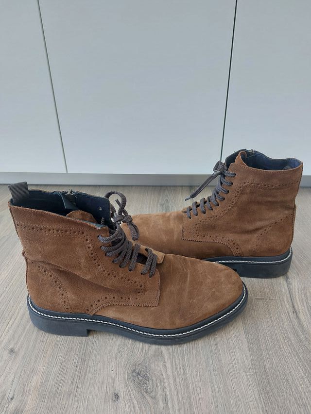 T42 Botas Zara Marrones Piel