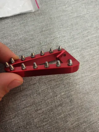 Puntera Freno Moto Roja Sobredimensionada