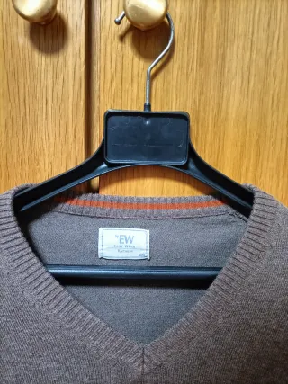 Jersey EW V-neck Marrón Talla M