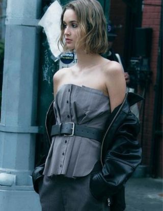 Camisa Top Gris Talla S/36/8