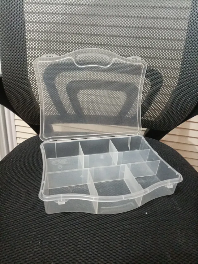 Organizador de plástico transparente