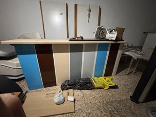 Barra mostrador de madera