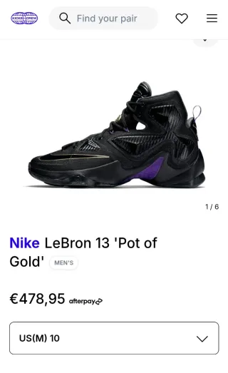 Nike LeBron XIII Pot of Gold Talla 42.5