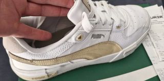 Zapatillas Puma Edición Limitada Blancas y Doradas