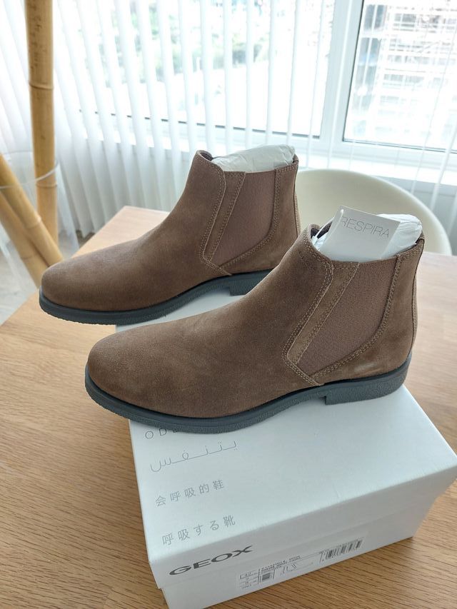 T42 Geox Botines Nuevos Piel