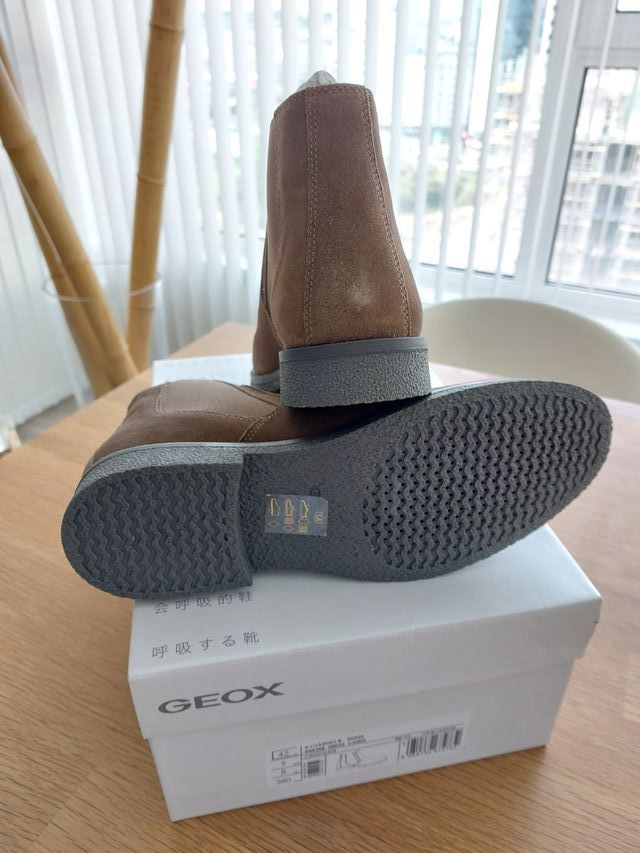 T42 Geox Botines Nuevos Piel