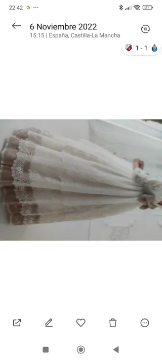 Vestido Comunión Niña Beige/Rosa