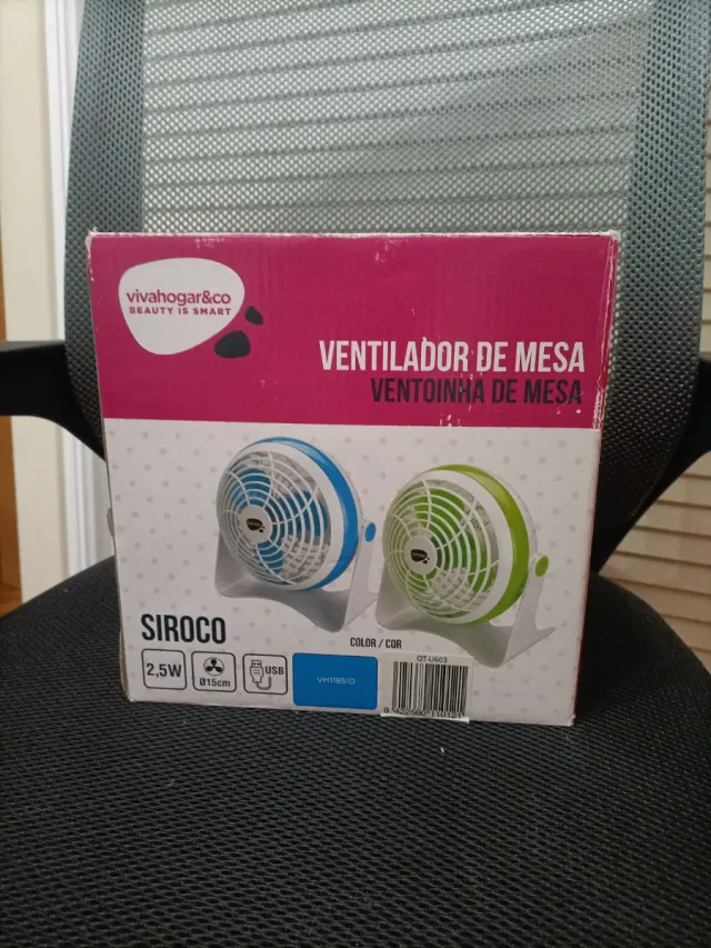 Ventilador de Mesa Siroco Vivahogar&Co