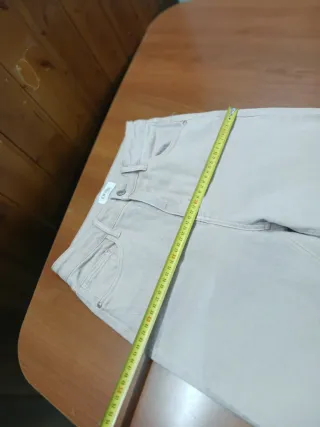 Pantalón vaquero Oraiçe Paris beige 100% algodón