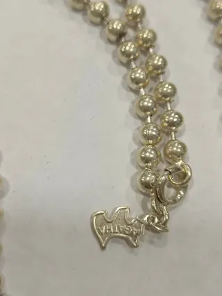 Cadena Plata Ley Agatha Bolitas