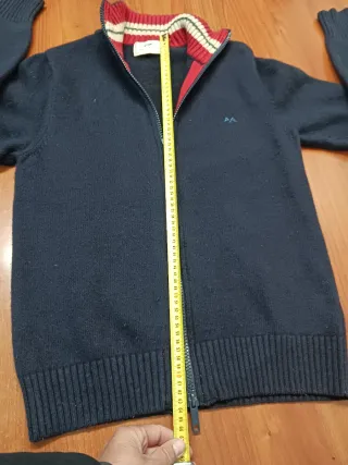 Jersey Burberry Azul Cremallera Hombre