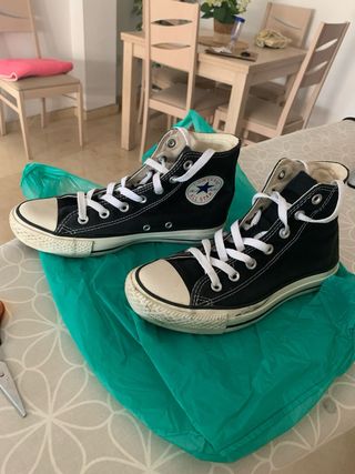 Converse All Star Talla 37.5 Negras