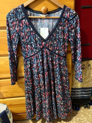 Vestido floral azul S/XS