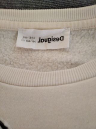 Sudadera niña, DESIGUAL, 13-14 años con parches