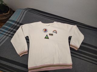 Sudadera niña, DESIGUAL, 13-14 años con parches