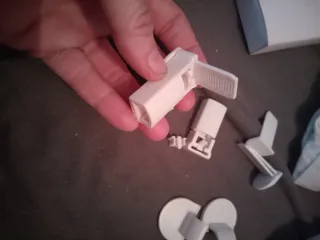 Ricambio per tende plissettate bianche