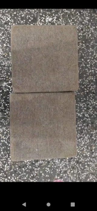 Pouf grigi (Set di 2)