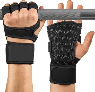 Guantes Gimnasio Calistenia Crossfit Negro