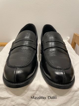 Mocasines Massimo Dutti Piel Negro
