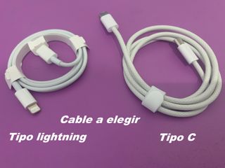 Caricabatterie rapido 40W + 2 cavi Lightning e Tipo C