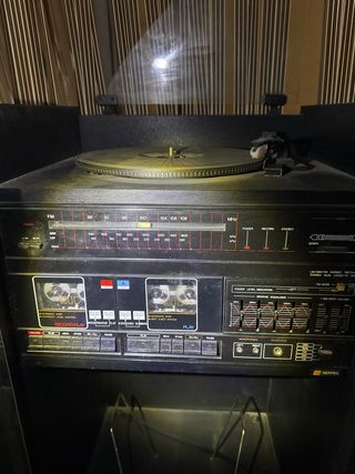 Tocadiscos Vintage Negro