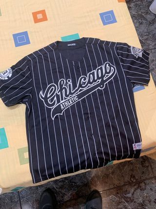 Camiseta Béisbol Chicago Athletic Negra Talla M