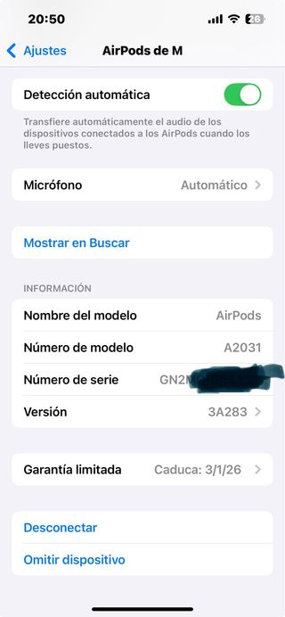 Auriculares ORI Apple AirPods 2ª Gen como nuevos