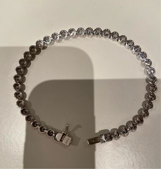 Pulsera Riviera Oro Blanco 18k con 41 Brill.3,34ct