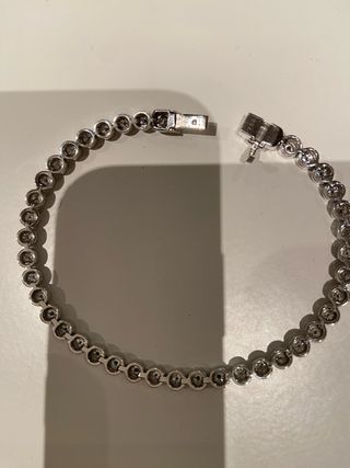 Pulsera Riviera Oro Blanco 18k con 41 Brill.3,34ct