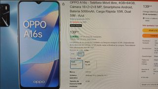 Oppo A16s 4GB 64GB Tripla Fotocamera