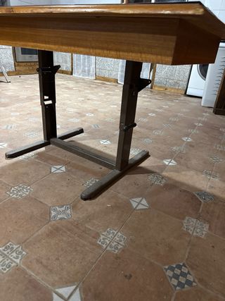 Mesa plegable efecto mármol usada