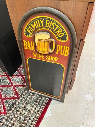 Pizarra Publicitaria Vintage Family Bistro