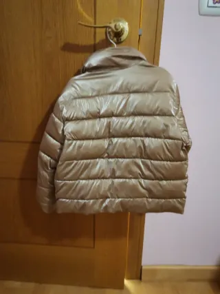 Chaqueta acolchada niña dorada T. 6-7