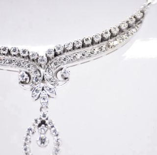 Collar Oro-Platino 1.95 Ct Diamantes Naturales