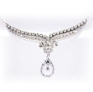 Collar Oro-Platino 1.95 Ct Diamantes Naturales
