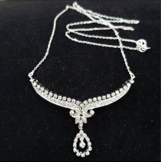 Collar Oro-Platino 1.95 Ct Diamantes Naturales