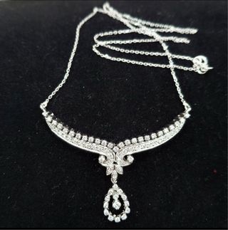 Collar Oro-Platino 1.95 Ct Diamantes Naturales