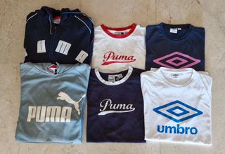 Lote 4 Ropa Puma: 2 Sudaderas y 2 Camisetas