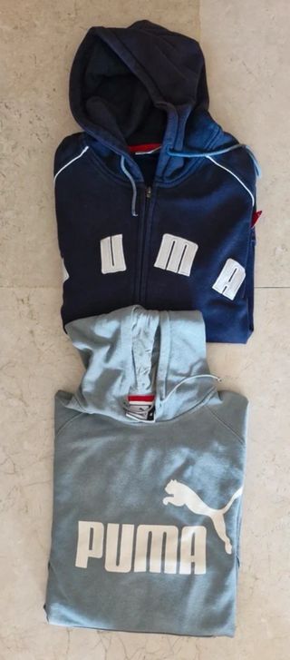 Lote 4 Ropa Puma: 2 Sudaderas y 2 Camisetas