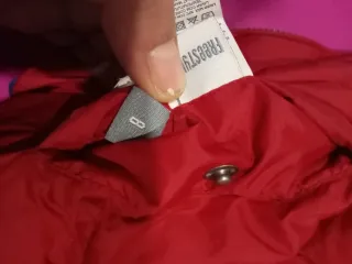 Chaleco niño azul y rojo reversible