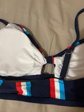 Bañador rayas azul, rojo y blanco