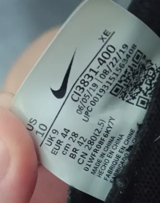 Zapatillas Nike React Gris y Naranja